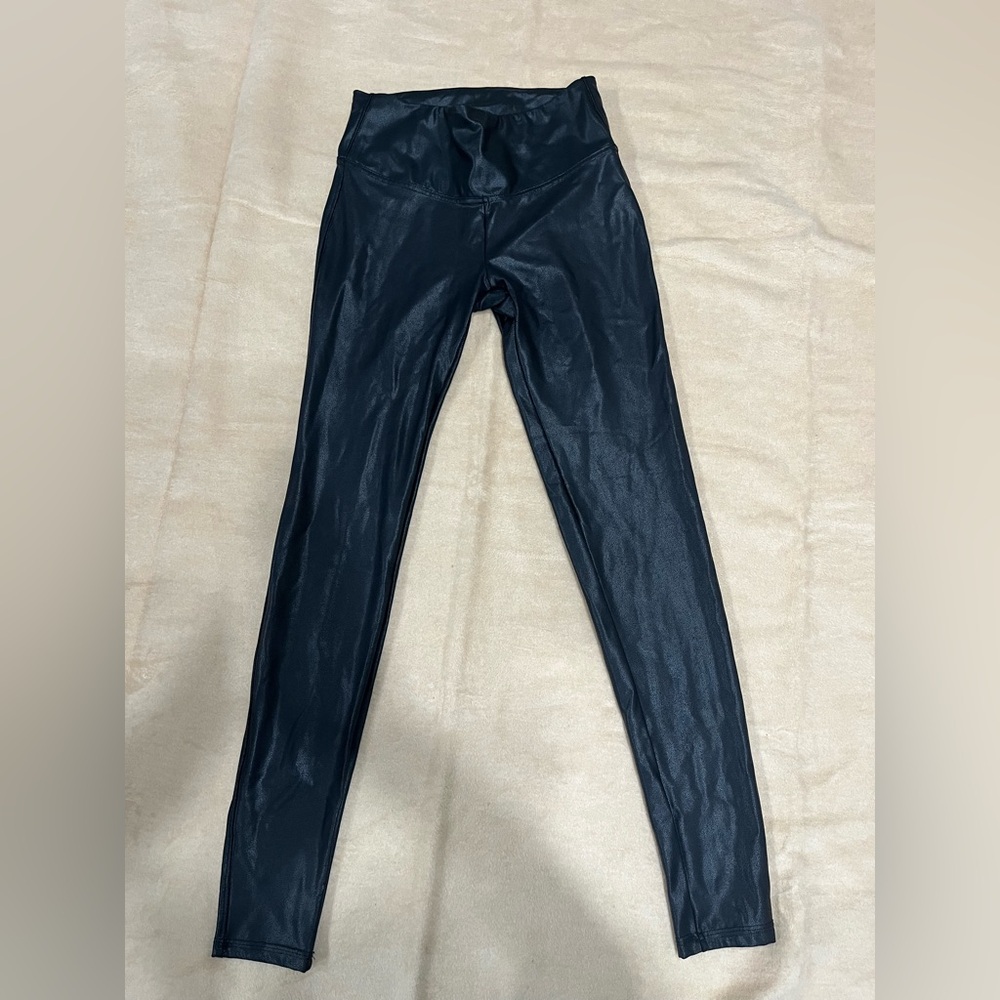 Time and Tru Shiny Black Women's Leggings